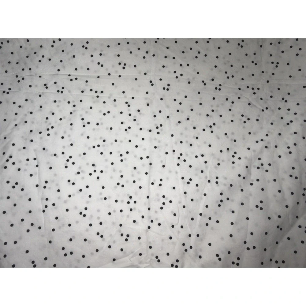 Kate Spade Sheet Set Polka Dot Twin White Black Dots 100% Cotton Bedding